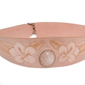 NEW! Hula Hibiscus Belt with Rose Quartz- Handmade in Bali